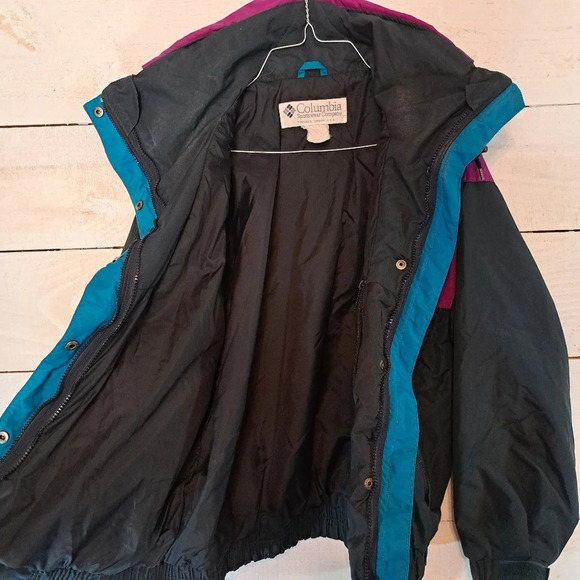 Vintage Columbia Jacket Women Vamoose Purple Teal. - Picture 9 of 12